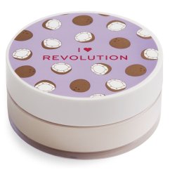 Makeup Revolution, I Heart Revolution Loose Baking Powder puder sypki Coconut 22g