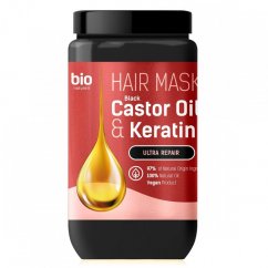Bio Naturell, Černý ricinový olej a keratin maska na vlasy 946ml