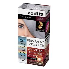 Venita, Plex Protection System Permanent Hair Color farba do włosów z systemem ochrony koloru 10.01 Ash Blond