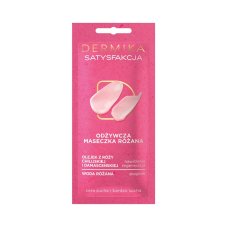 DERMIKA_Masky krásy Satisfaction vyživující růžová maska pro suchou a velmi suchou pleť 10ml