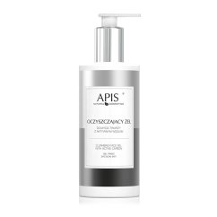 APIS, Oczyszczający żel do mycia twarzy z aktywnym węglem 300ml