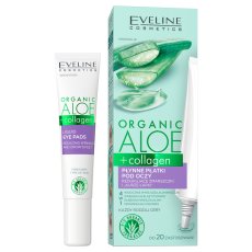 Eveline Cosmetics, Tekuté očné náplasti s organickým aloe a kolagénom na redukciu vrások a kurích ôk 4v1 20ml