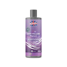 Ronney, Anti-Yellow Silver Power Profesionální šampon pro odbarvené blond a šedivé vlasy 300ml