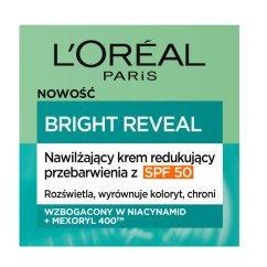 L'Oréal Paris, Bright Reveal, hydratačný krém proti vráskam s ochranným faktorom SPF50 50ml