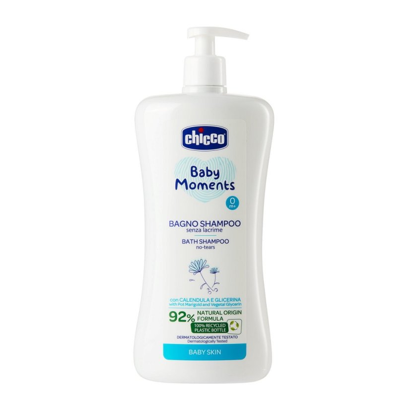 Chicco, Baby Moments szampon do mycia ciała i włosów 0m+ 750ml