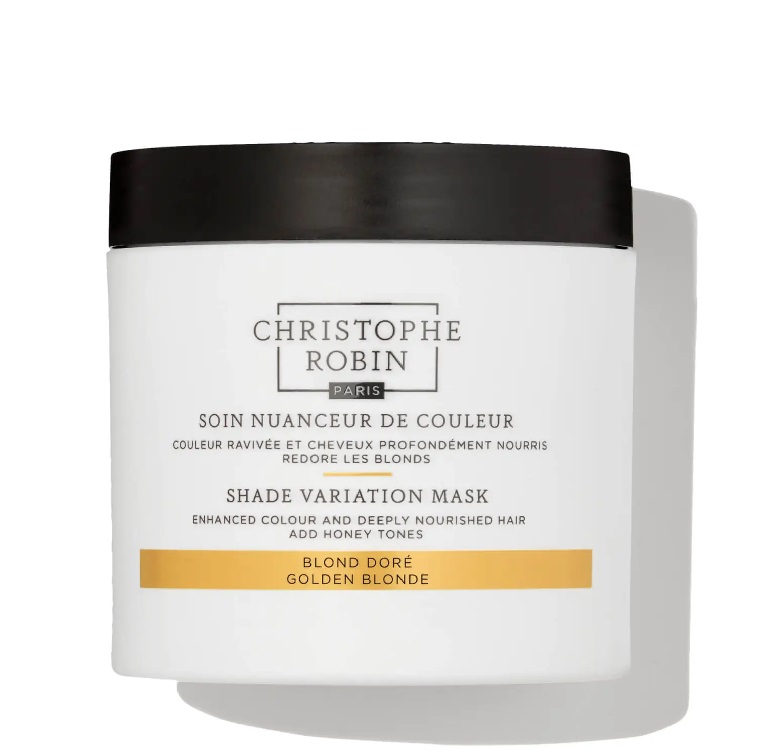 Christophe Robin, Shade Variation Mask vyživujúci krém na osvieženie farby vlasov Golden Blonde 250ml