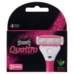 Wilkinson, Quattro For Women zapasowe ostrza do maszynki do golenia dla kobiet 3szt