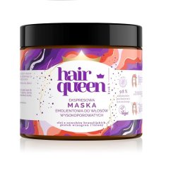 Hair Queen, Expresná zvláčňujúca maska na vysoko porézne vlasy 400 ml