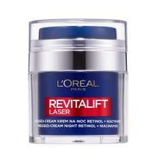L'Oreal Paris, Revitalift Laser Pressed Cream nočný krém proti vráskam Retinol a niacínamid 50ml