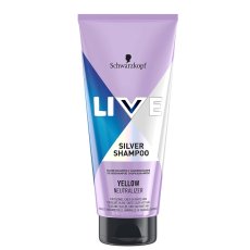 Schwarzkopf, Live Silver Shampoo szampon do włosów neutralizujący żółty odcień 200ml