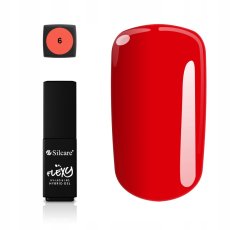 Silcare Flexy Hybridný gél červený hybridný lak 06 4,5 g