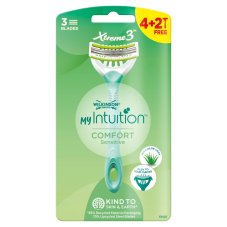 Wilkinson, My Intuition Xtreme3 Comfort Sensitive jednorázové holicí strojky pro ženy 6ks
