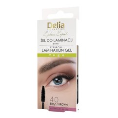 Delia, Eyebrow Expert gel na laminování obočí Brown 4ml