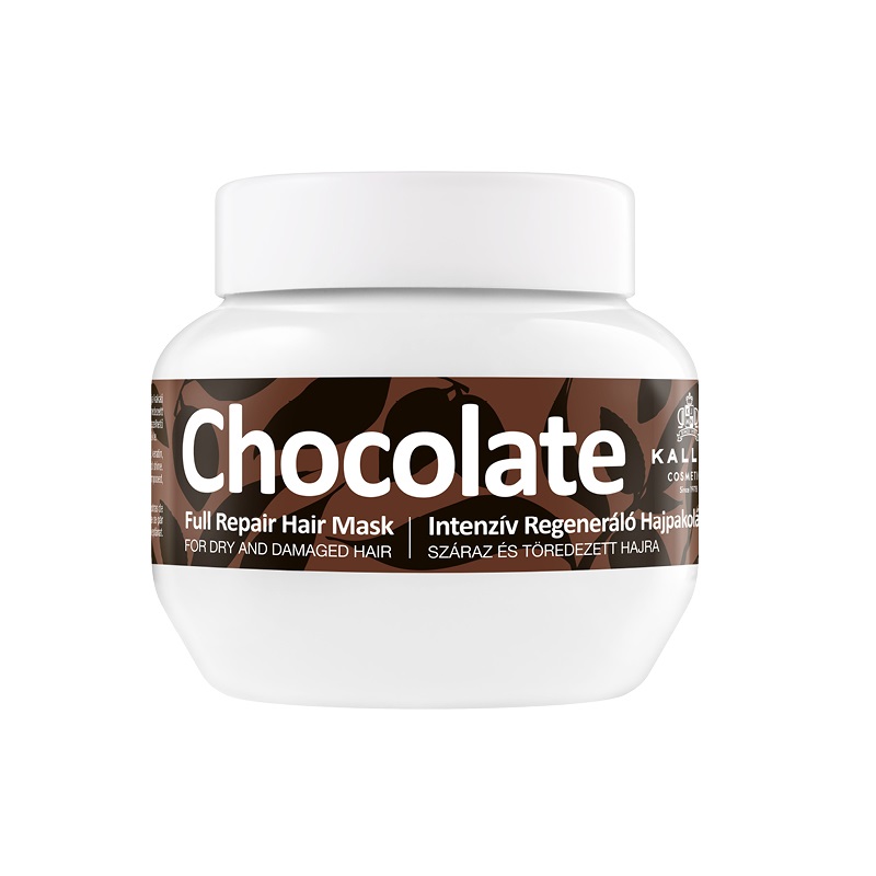 Kallos Cosmetics, Chocolate Full Repair Hair Mask intenzívna regeneračná maska na suché a poškodené vlasy 275 ml