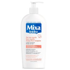 MIXA, Detský jemný šampón a mlieko do kúpeľa 2v1 400 ml