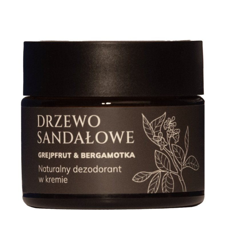 Mglife, Sandalwood prírodný dezodorant krém Grapefruit &amp; Bergamot 50ml