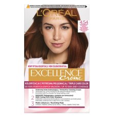 L'Oréal Paris, Excellence Creme farba do włosów 4.54 Brąz Mahoniowo-Miedziany