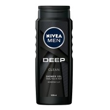 Nivea, Pánsky sprchový gél Deep Clean na tvár a vlasy 500 ml