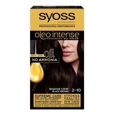 Syoss, Oleo Intense farba do włosów trwale koloryzująca z olejkami 2-10 Brązowa Czerń