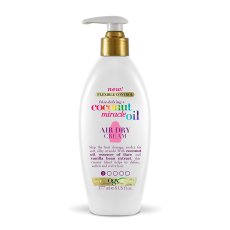 OGX Frizz-Defying + Coconut Miracle Oil Air Dry Cream krem do włosów suchych i zniszczonych 177ml