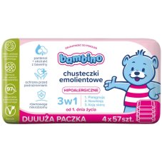 Bambino zvláčňující ubrousky 3v1 4x57ks.