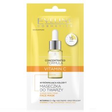 Eveline Cosmetics, Koncentrovaná maska na obličej s vitamínem C 8ml