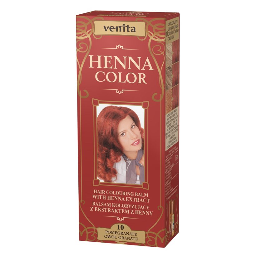 Venita, Henna Color balsam koloryzujący z ekstraktem z henny 10 Owoc Granatu 75ml