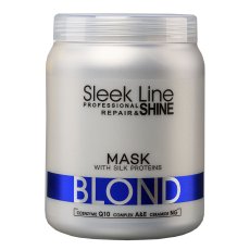 Stapiz, Sleek Line Blond maska s hodvábom pre blond vlasy poskytujúca platinový odtieň 1000ml