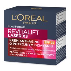 L'Oreal Paris, Revitalift Laser X3 SPF25 denný krém proti starnutiu 50ml