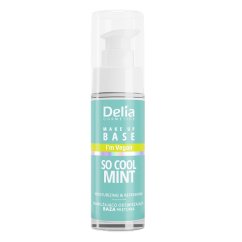 Delia, veganská báze pod make-up veganská hydratační a osvěžující báze So Cool Mint 30ml