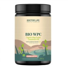 Doctor Life BIO WPC Organický syrovátkový proteinový koncentrát 70% bílé potraviny Panna Cotta 500g