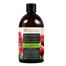 Barwa Receptury Natury Olej rycynowy + Skrzyp polny Natural Recipe Regenerating Hair Shampoo Castor Oil + Horsetail 380ml