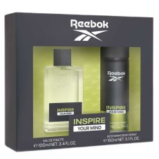 Reebok, Inspire Your Mind Men zestaw woda toaletowa spray 100ml + dezodorant spray 150ml