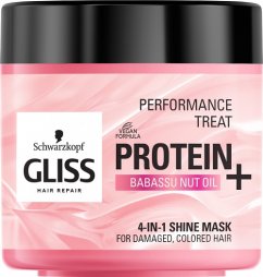 Gliss, Performance Treat 4 v 1 maska na vlasy Proteín + Babassu orechový olej 400 ml