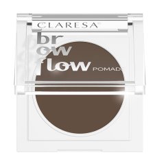 Claresa, Brow Flow puszysta pomada do brwi 02 Medium Brown 3.5g