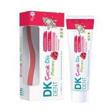 Dermokil, DK Dent zubní pasta pro děti Raspberry 50ml + zubní kartáček