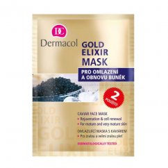 Dermacol, Gold Elixir Caviar Face Mask maseczka do twarzy z kawiorem 2x8g