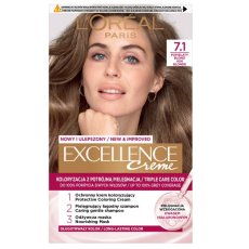 L'Oreal Paris, Excellence Creme vlasy dye 7.1 Ash Blonde