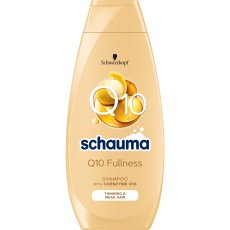 Schauma, Q10 Fullness odbudowujący szampon do włosów cienkich i osłabionych 400ml