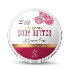 Wooden Spoon, Organic Body Butter organiczne masło do ciała Bulgarian Rose 100ml
