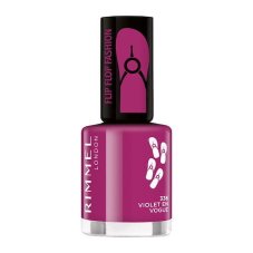 Rimmel London, 60 Seconds Flip Flop rýchloschnúci lak na nechty 336 Violet En Vouge 8ml