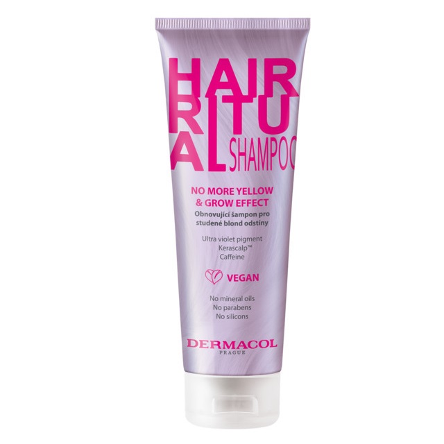 Dermacol, Hair Ritual Shampoo szampon do włosów No More Yellow & Grow Effect 250ml