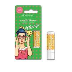 4organic, Pin-up Girl prírodný mangový balzam na pery 5g