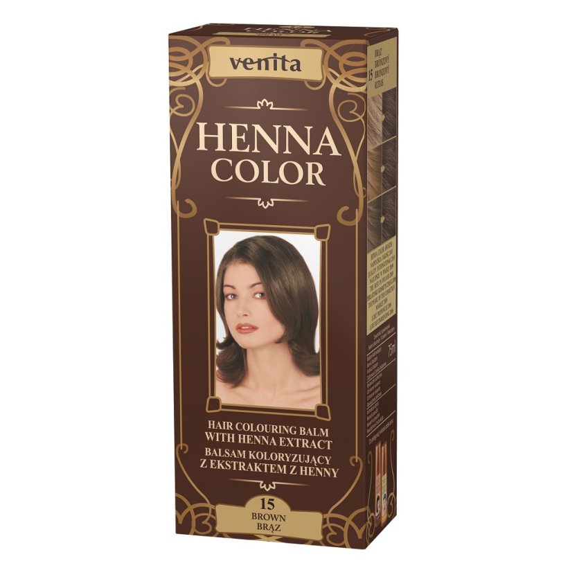 Venita, Henna Color balsam koloryzujący z ekstraktem z henny 15 Brąz 75ml