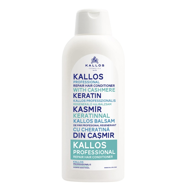 Kallos Cosmetics, Professional Repair Hair Conditioner regeneračný kondicionér na vlasy s keratínom a kašmírom 1000ml