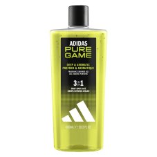 Adidas Pure Game Deep & Aromatic Pure Game sprchový gél 3 v 1, 600 ml