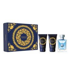 Versace, Pour Homme set toaletní voda 50ml + balzám po holení 50ml + sprchový gel 50ml