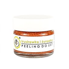 Medový mydlový peeling na pery Jahoda a brusnica 25g