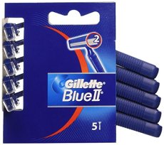 Gillette, Blue II jednorazowe maszynki do golenia dla mężczyzn 5szt