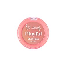 Lovely Playful Blush Flush Blusher Hravá tvárenka Krémovo-pudrová tvárenka 02 Poppy 7 g